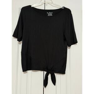 Chico's Black Top w/Waist Tie, Size 2
